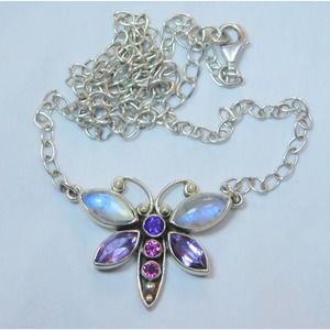 Nicky Butler Bee Necklace Sterling Silver Multi Gemstone